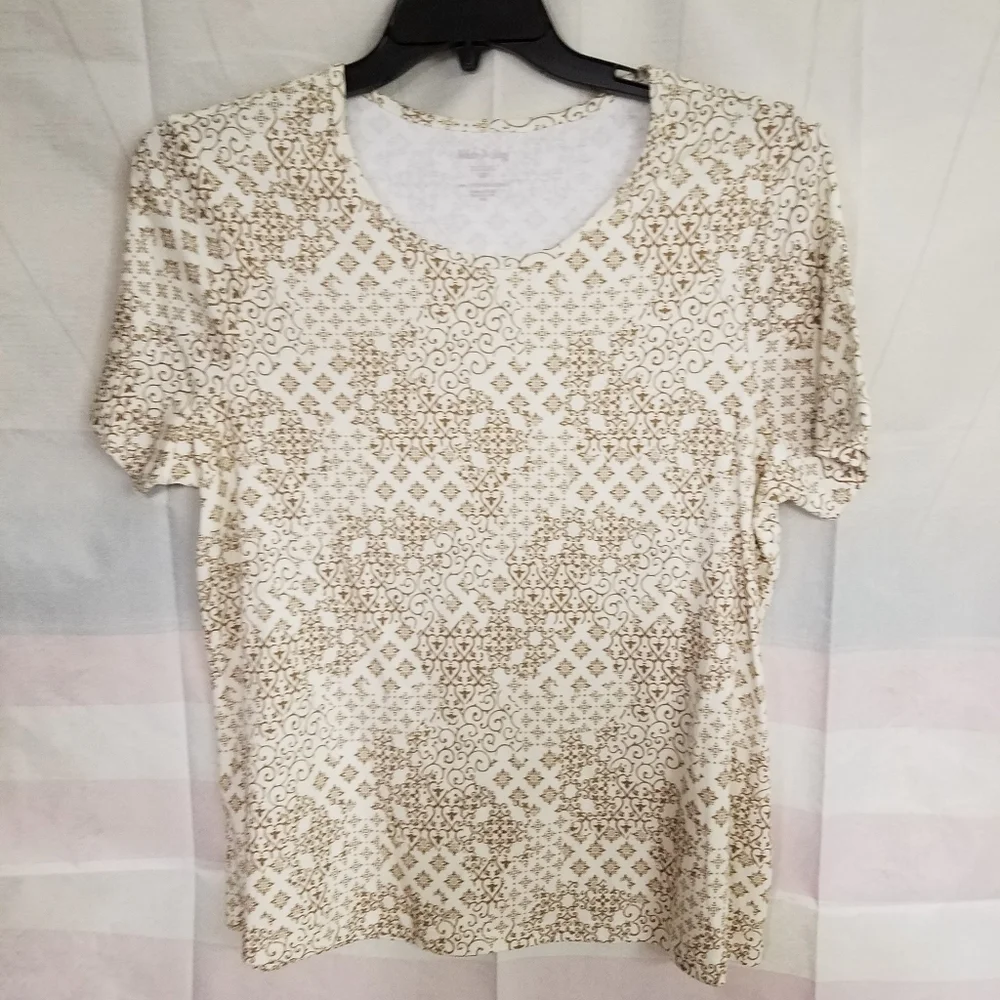 White Stag White & Goldish Print XXL (20) - Picture 1 of 3